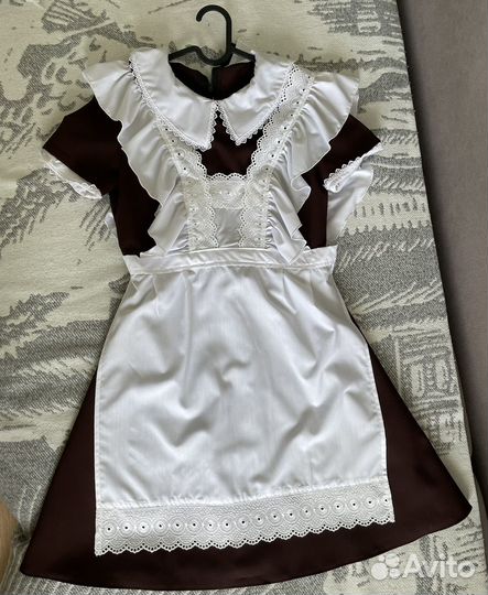 Платье на последний звонок с фартуком