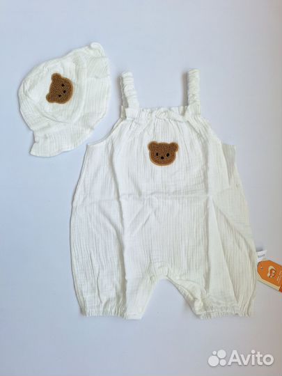 Песочник муслиновый с панамкой