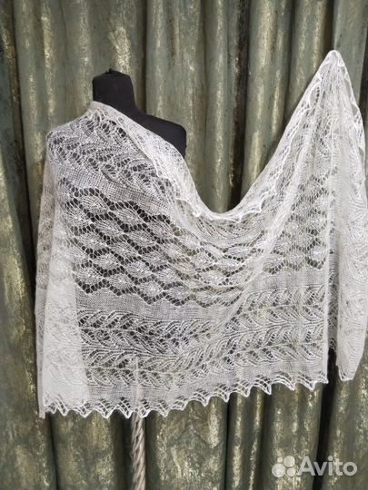 Палантин шарф пуховый