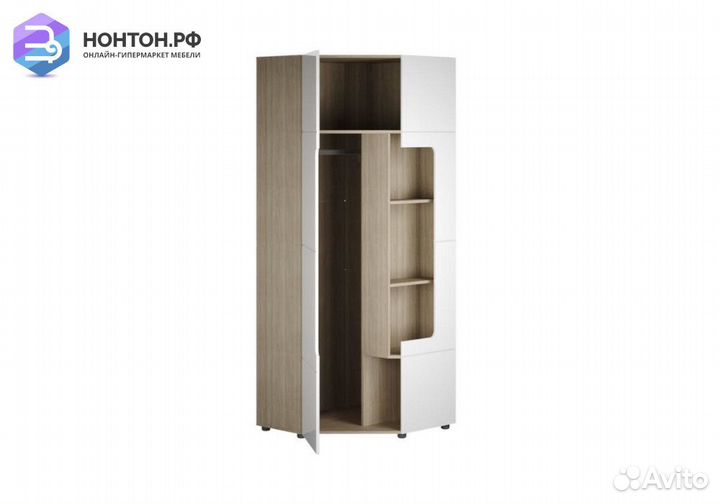 Шкаф угловой Палермо-3 Юниор ясень шимо светлый