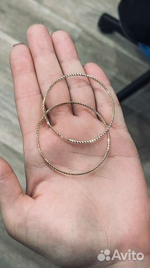 Золотые серьги
