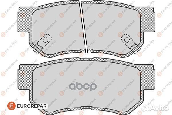 Колодки тормозные Fr 16 172 867 80 eurorepar