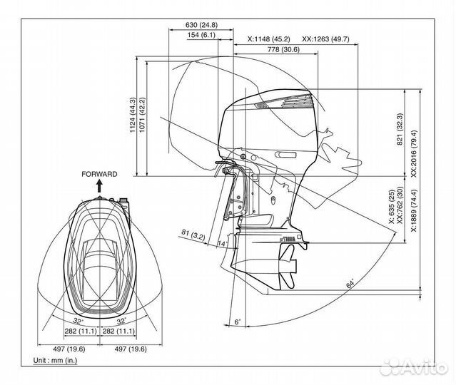 Лодочный мотор Suzuki DF300apxx
