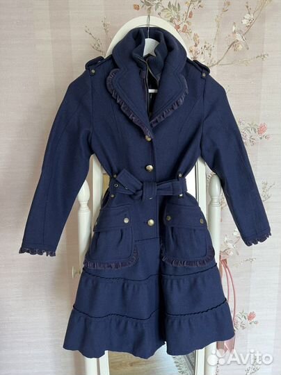 Пальто для девочки 140
