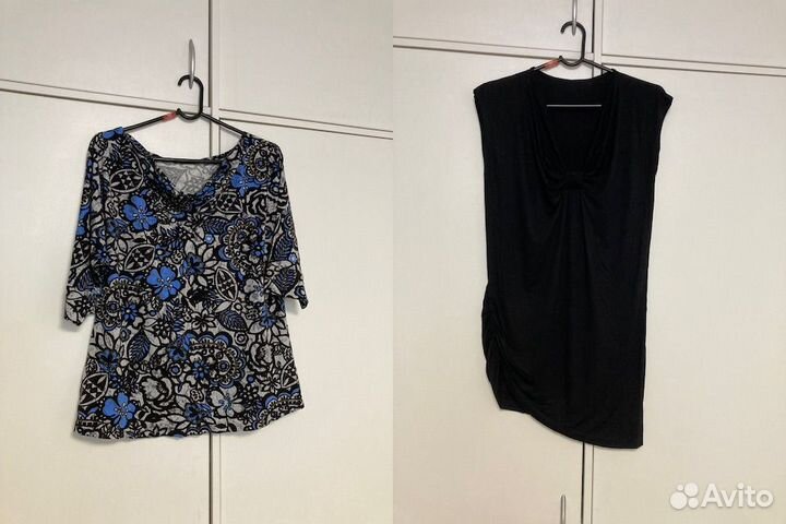 Платья блузки топы для беременных р-р 46