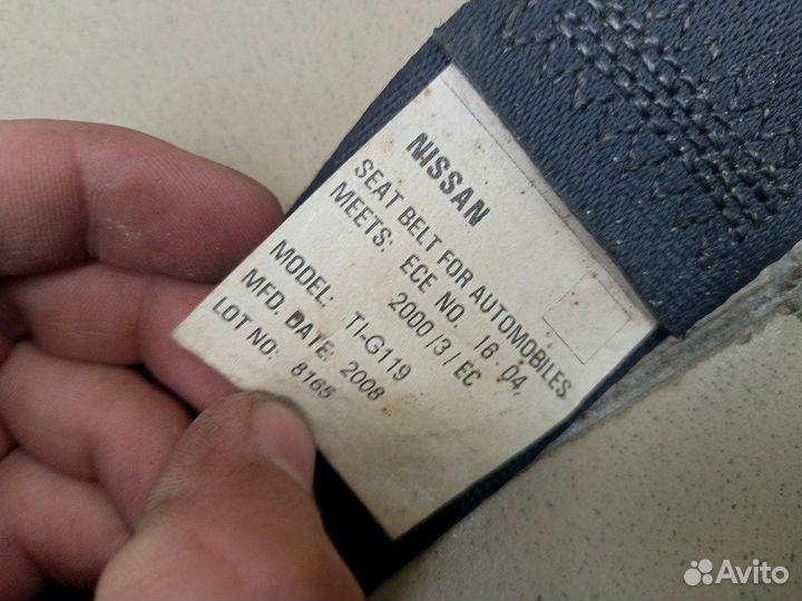 Ремень безопасности Tiida (C11) 2007-2014