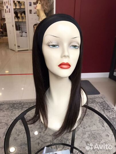 Парик натуральный на ленте (55см)