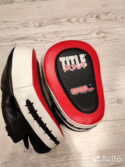 Боксерские лапы натуральная кожа бу