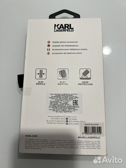 Чехол на iPhone 13 pro karl lagerfeld оригинал