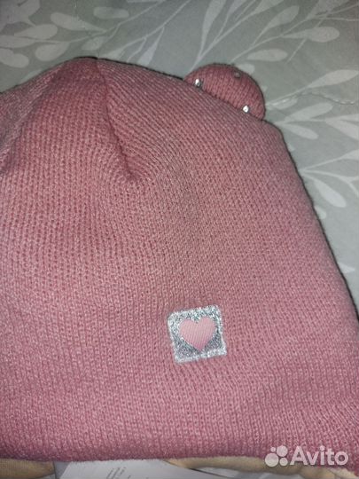 Комплект шапка и шарф для девочки новый