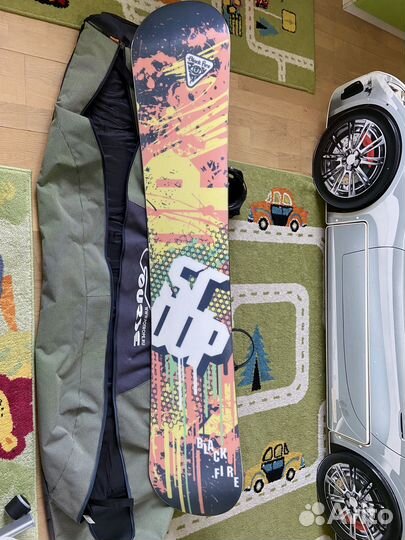 Сноуборд Black Fire 163см + крепления + чехол