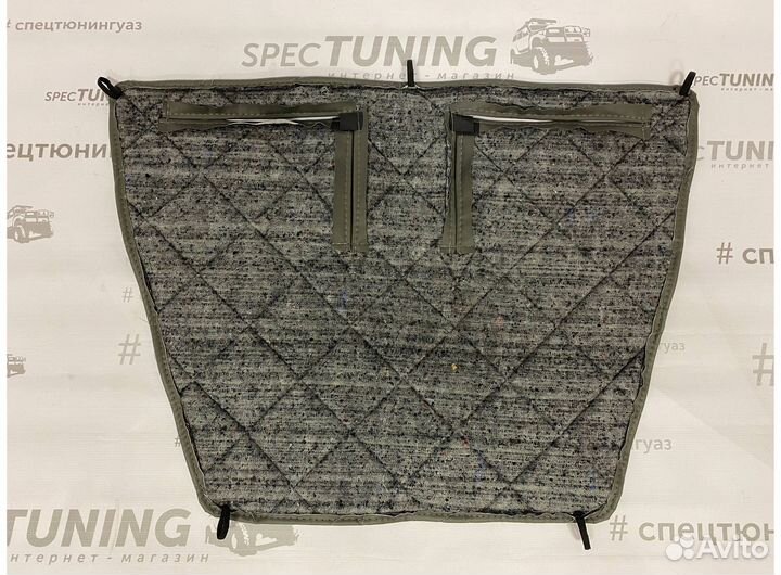 Утеплитель радиатора на Газель Бизнес черный ромб