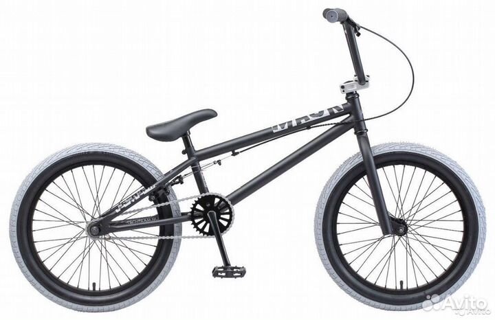Велосипед BMX TechTeam Mack черно-серый
