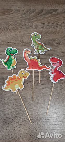 Топперы на торт, динозавры