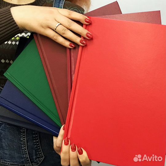 Твёрдый переплёт дипломов металбинд, распечатка