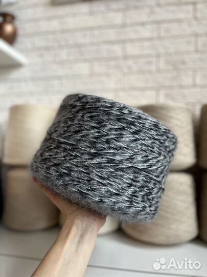 Мохер с акрилом на полиамиде целая бобина