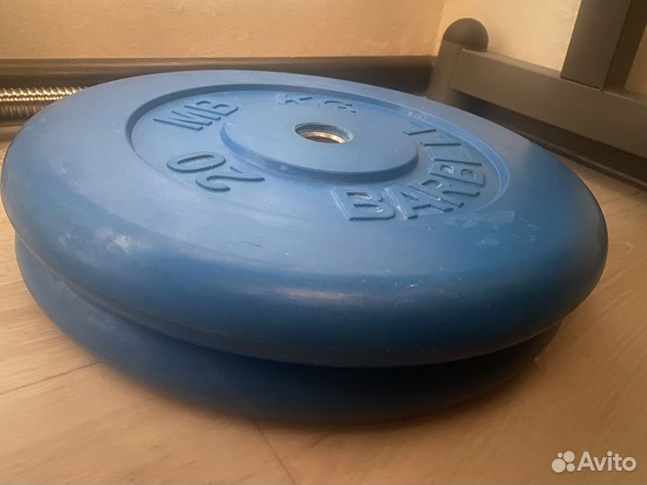 Штанга с блинами