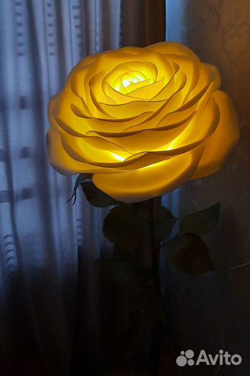 Торшер роза из изолона