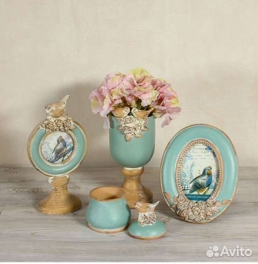 Подсвечники, ваза, рамка для фото
