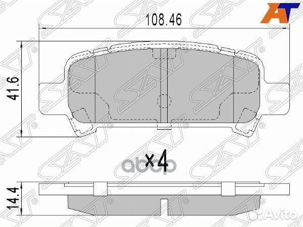 Колодки тормозные зад subaru forester/impreza S