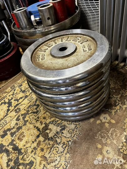 Спортивные блины kettler, barbell