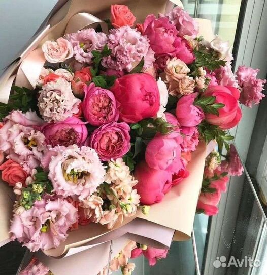 Пионы цветы букеты