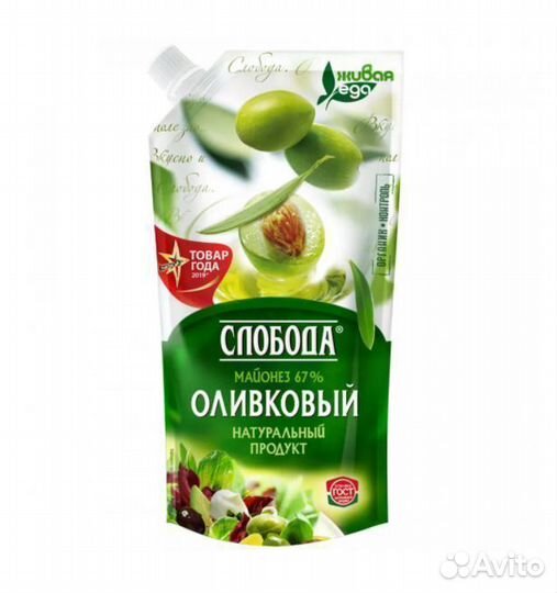 Опт - Майонез Слобода Оливковый 67 230мл