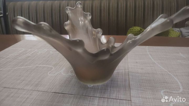 Ваза цветное стекло Чехия