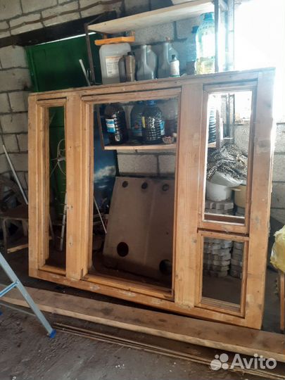 Оконная коробка с рамой (деревянная)