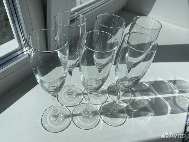 Бокалы под шампанское фужеры