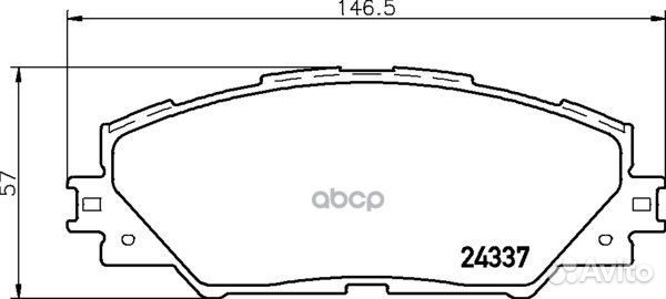 Колодки тормозные дисковые перед (PF-1530)