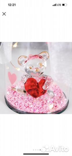 Ночник Мишка с сердцем