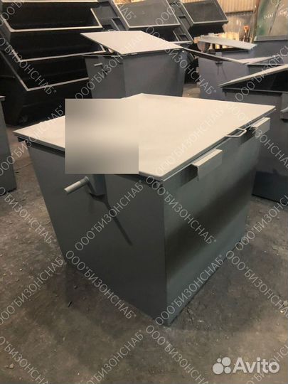 Мусорный евроконтейнер из металла 1,1 м3 Арт б1486