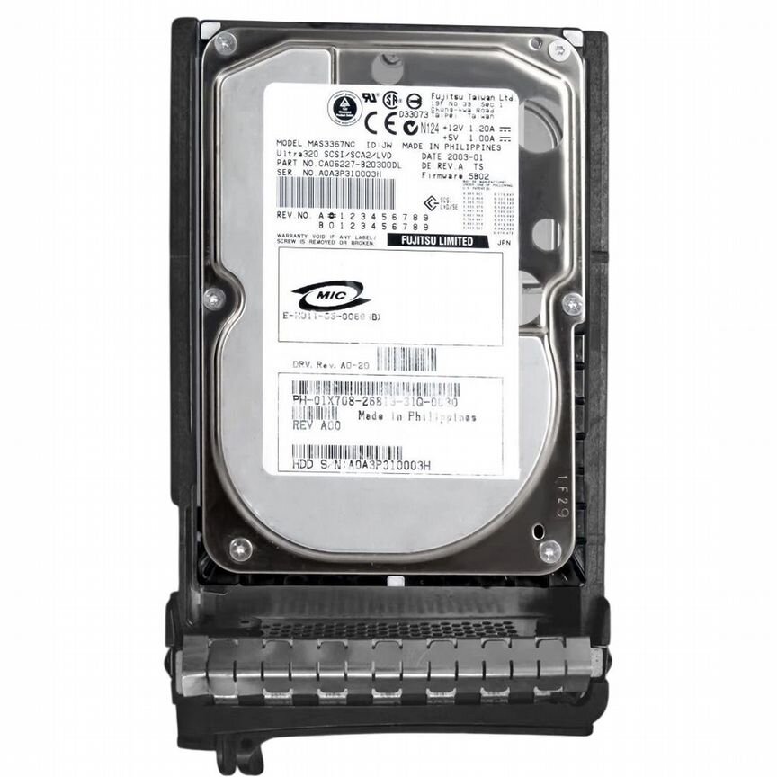 [1X708] Жесткий Диск Dell36gb U320scsi 3.5" Hdd