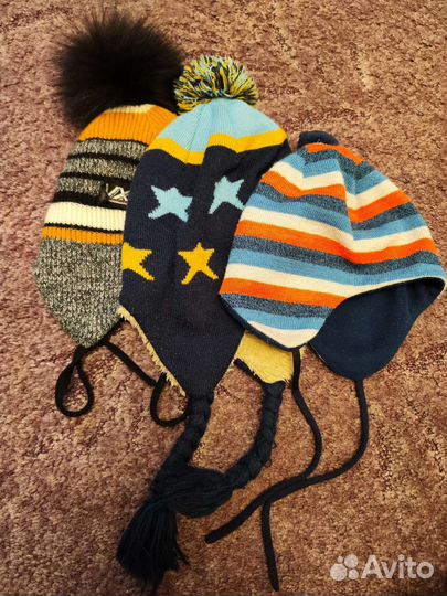 Шапки зимние для мальчика 50-52 р