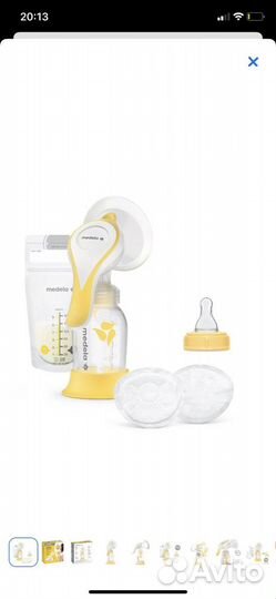Молокоотсос medela новый