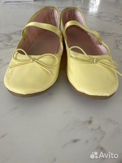 Балетки для девочки H&M 32размер желтые