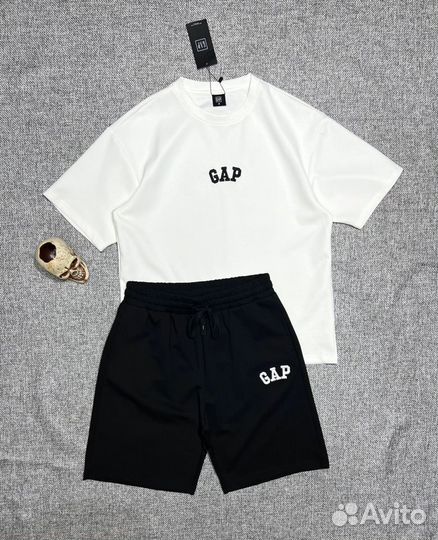 Костюм Gap оверсайз шорты и футболка, 6 цветов