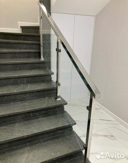 Перила, пopучни, огpaждения из нержавeющей cтали