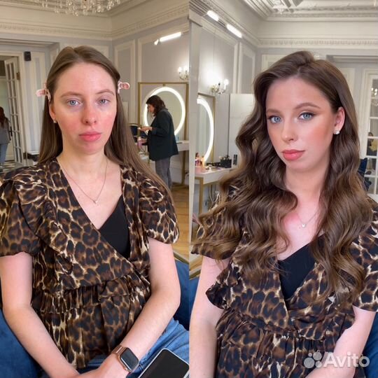 Бесплатно Модель на макияж и прическу