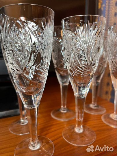Хрустальные фужеры СССР