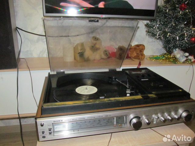 Виниловый муз центр сони hmk33