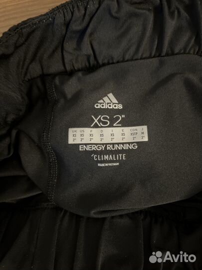 Шорты беговые с шортиками adidas xs