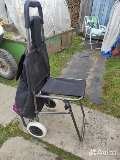 Сумка тележка хозяйственная на колесах