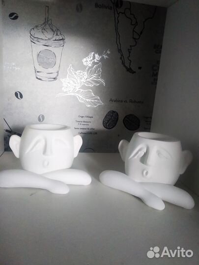 Горшок для цветов гипс