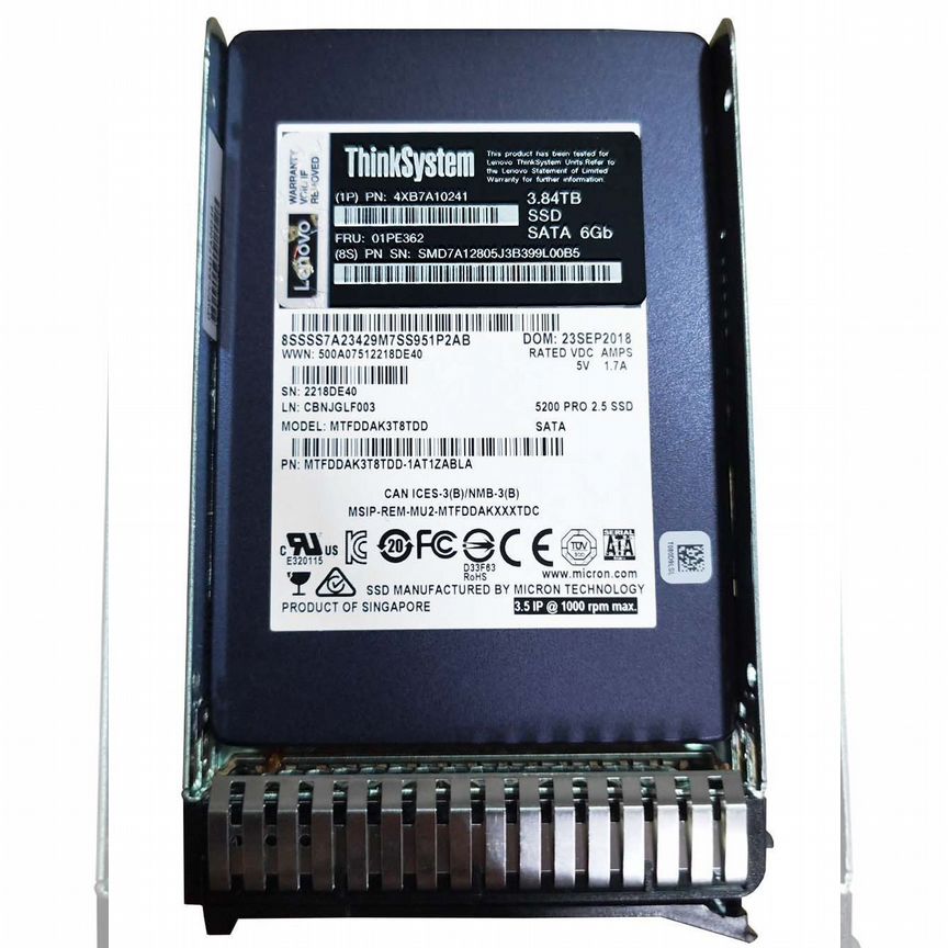 [01PE362] Жесткий Диск Lenovo 3.84tb Sata3 2,5 Ssd 01pe362