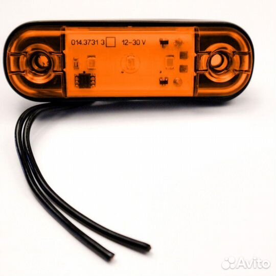 Фонарь габаритный мигающий желтый 12-24 В