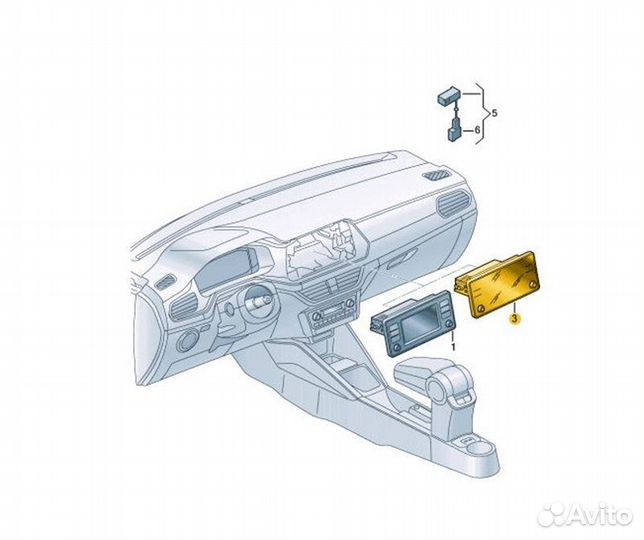 Магнитола Volkswagen Polo CWV 813497 2020