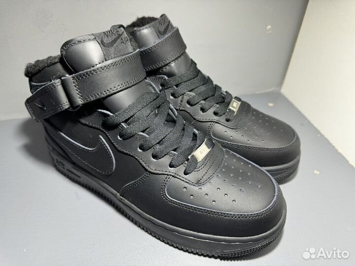 Зимние кроссовки Nike Air Force 1 MID '07 Black