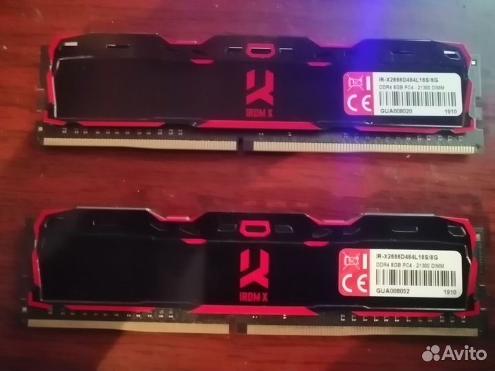 Оперативная память ddr4 8gb 2666 Goodram irdm X